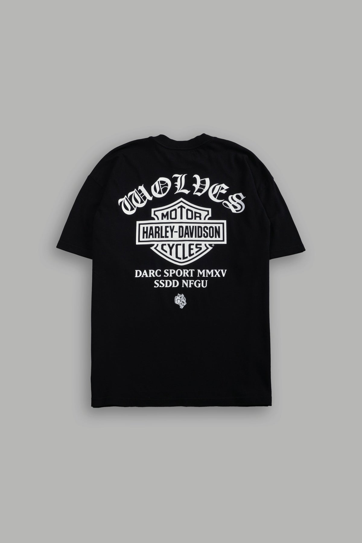 Harley-Davidson Wolves "Premium" Oversized Tee in Black