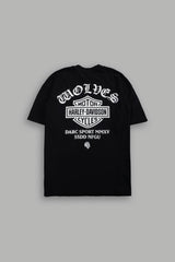 Harley-Davidson Wolves "Premium" Oversized Tee in Black