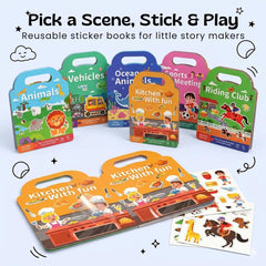 TibaToes™ PuffyScene Reusable Sticker Book