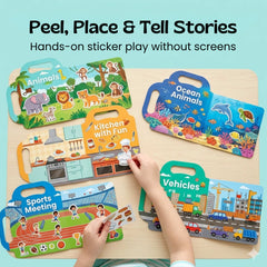 TibaToes™ PuffyScene Reusable Sticker Book