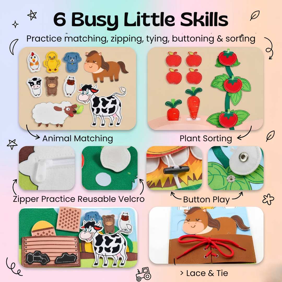 Limited Edition: Farm Friends Busy Board