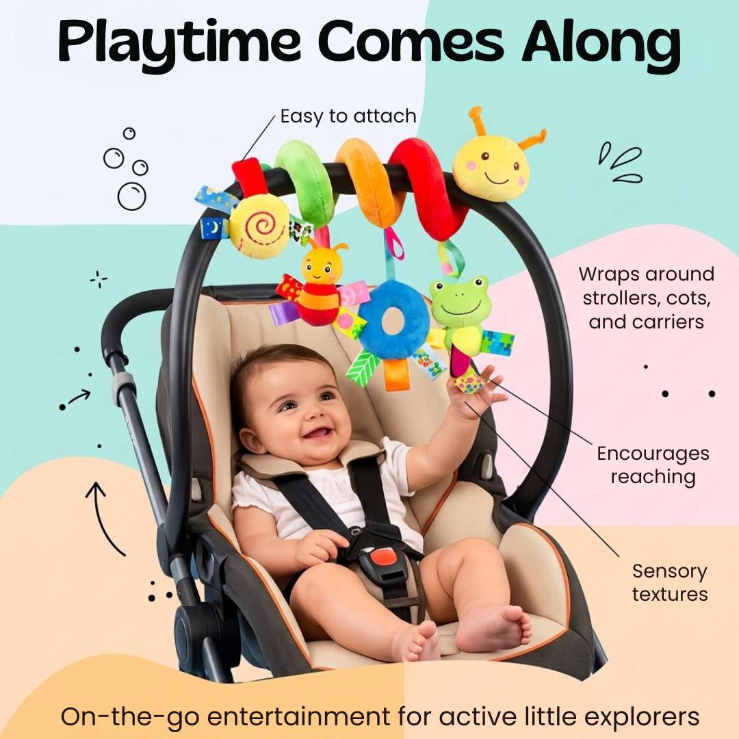 TibaToes™ BusyBuggy Sensory Stroller & Crib Toy