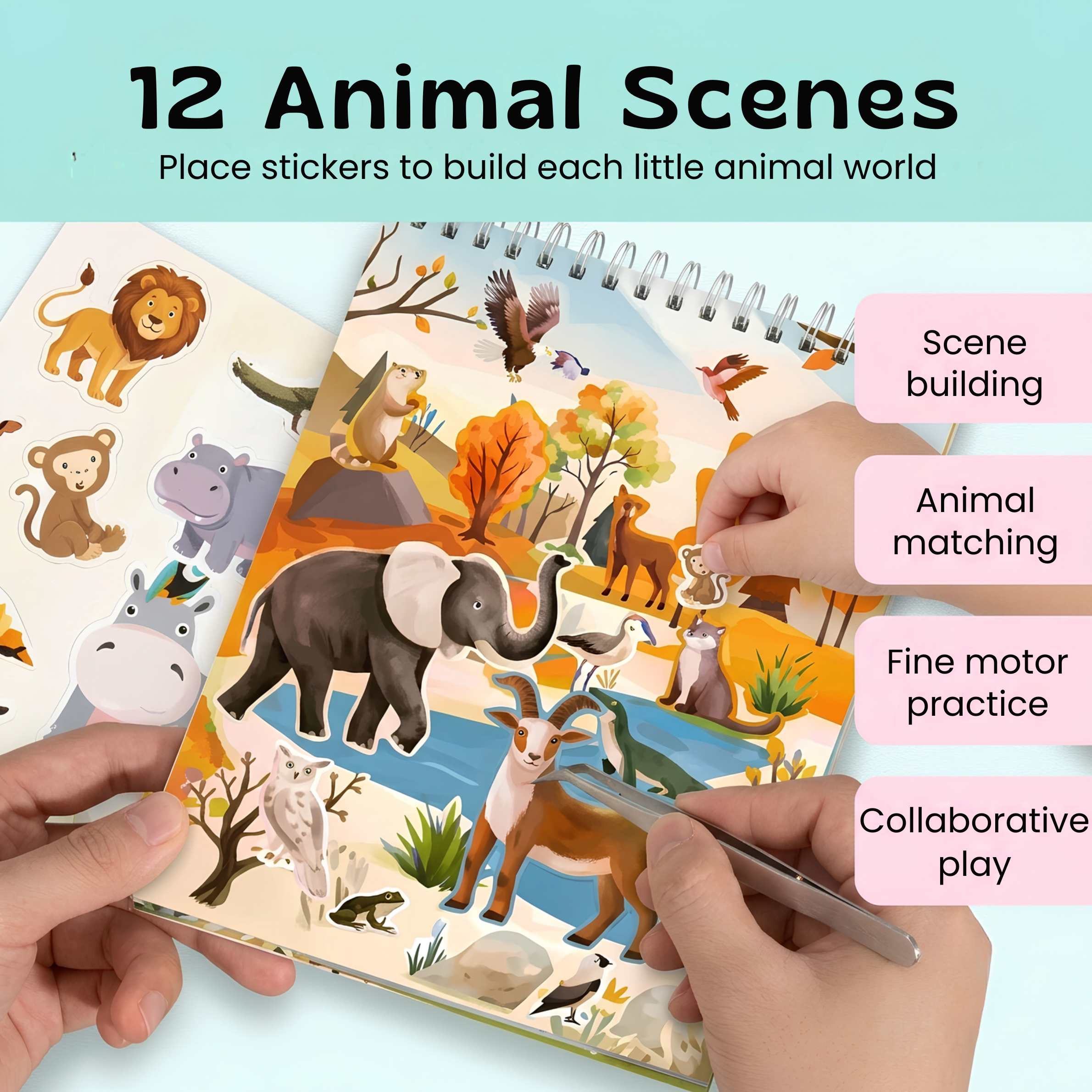 TibaToes™ WildScene Sticker Adventure Book