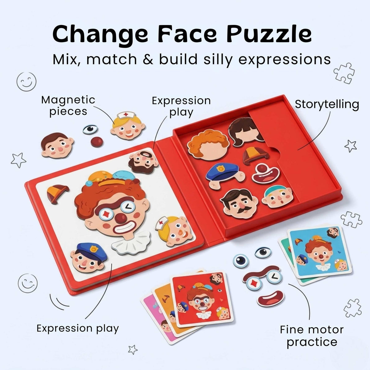 TibaToes™ MixFace Magnetic Story Puzzle