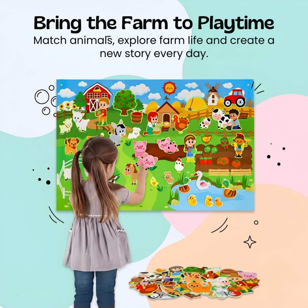 TibaToes™ StoryScape Felt Activity Board