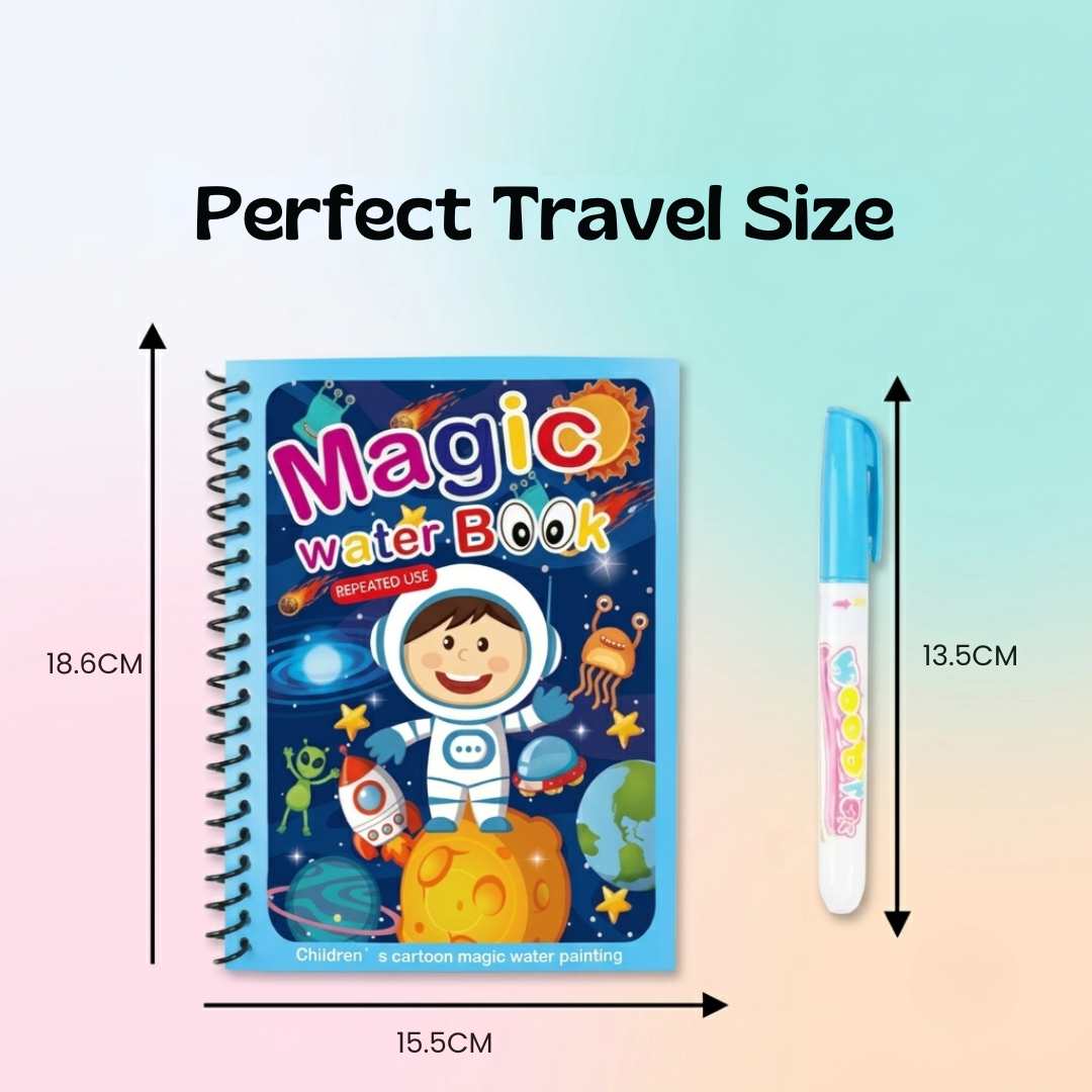 TibaToes™ Mess-Free Reusable Water Coloring Books
