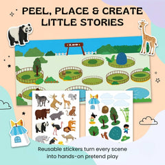 TibaToes™ MiniScene Reusable Sticker Book