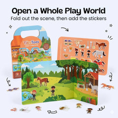 TibaToes™ PuffyScene Reusable Sticker Book