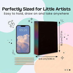 TibaToes™ RainbowReveal Scratch Art Set