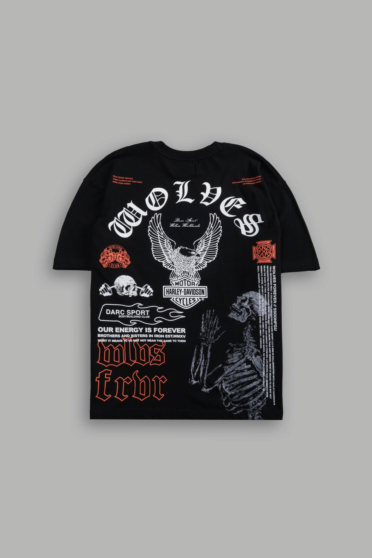 The Eagle & The Wolf "Premium" Oversized Tee in Black