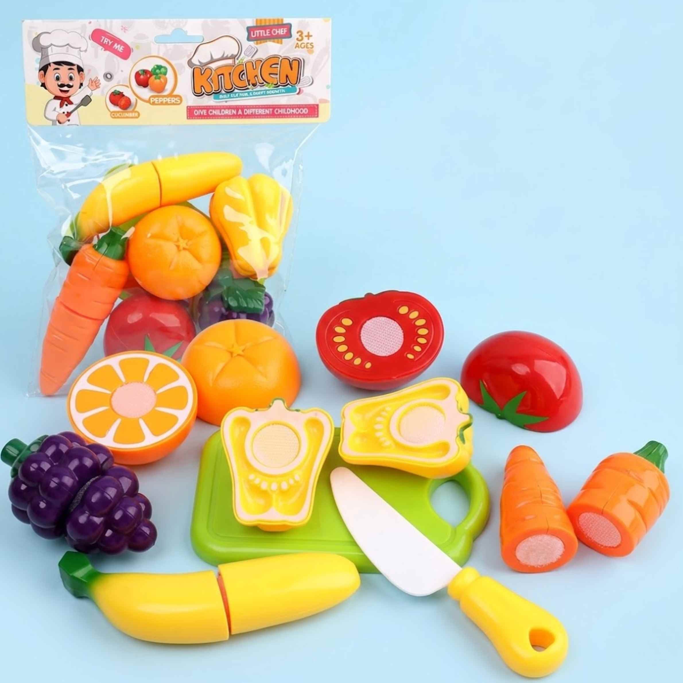 TibaToes Little Chef Cutting Play Set