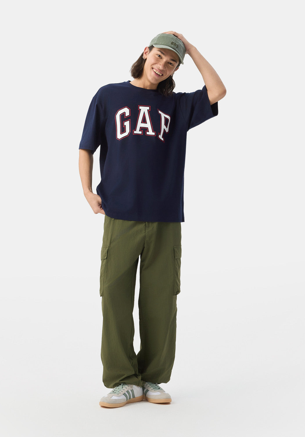 GAP Cotton Contrast Tee Navy