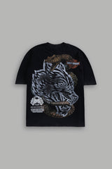 The Snake & The Wolf "Premium" Oversized Tee in Black