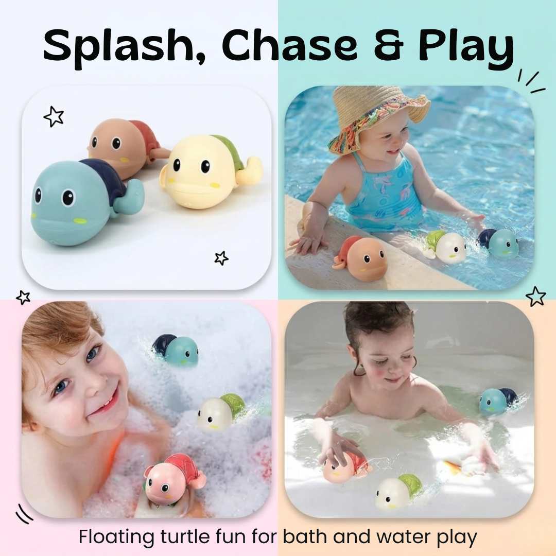TibaToes™ 3-Pack Turtle Bathtub Toys