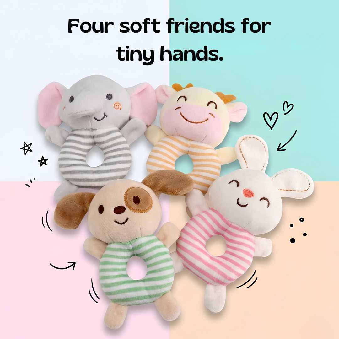 TibaToes™ Snuggle & Shake Rattle Friend
