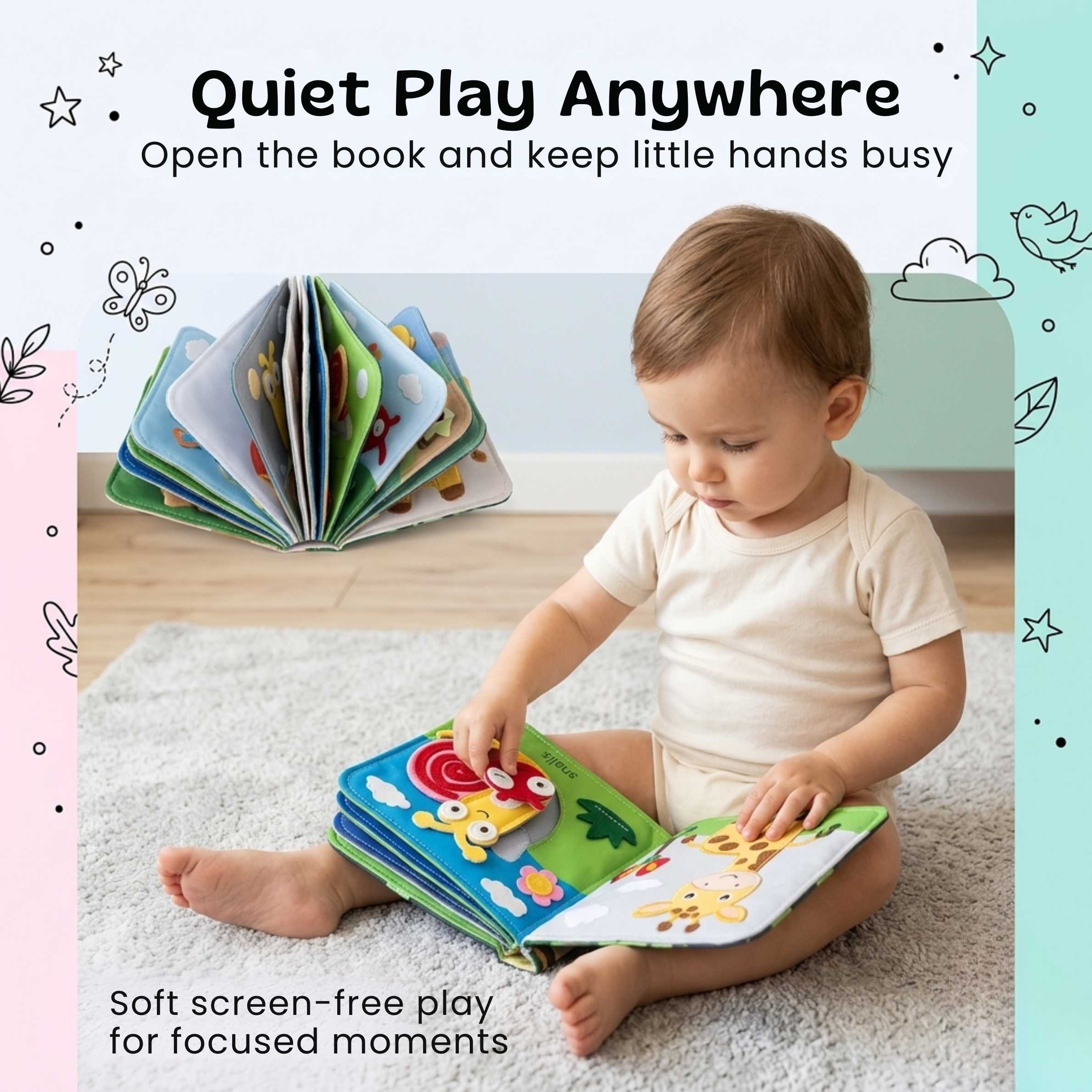 TibaToes™ BusyBuddy Fine Motor Book
