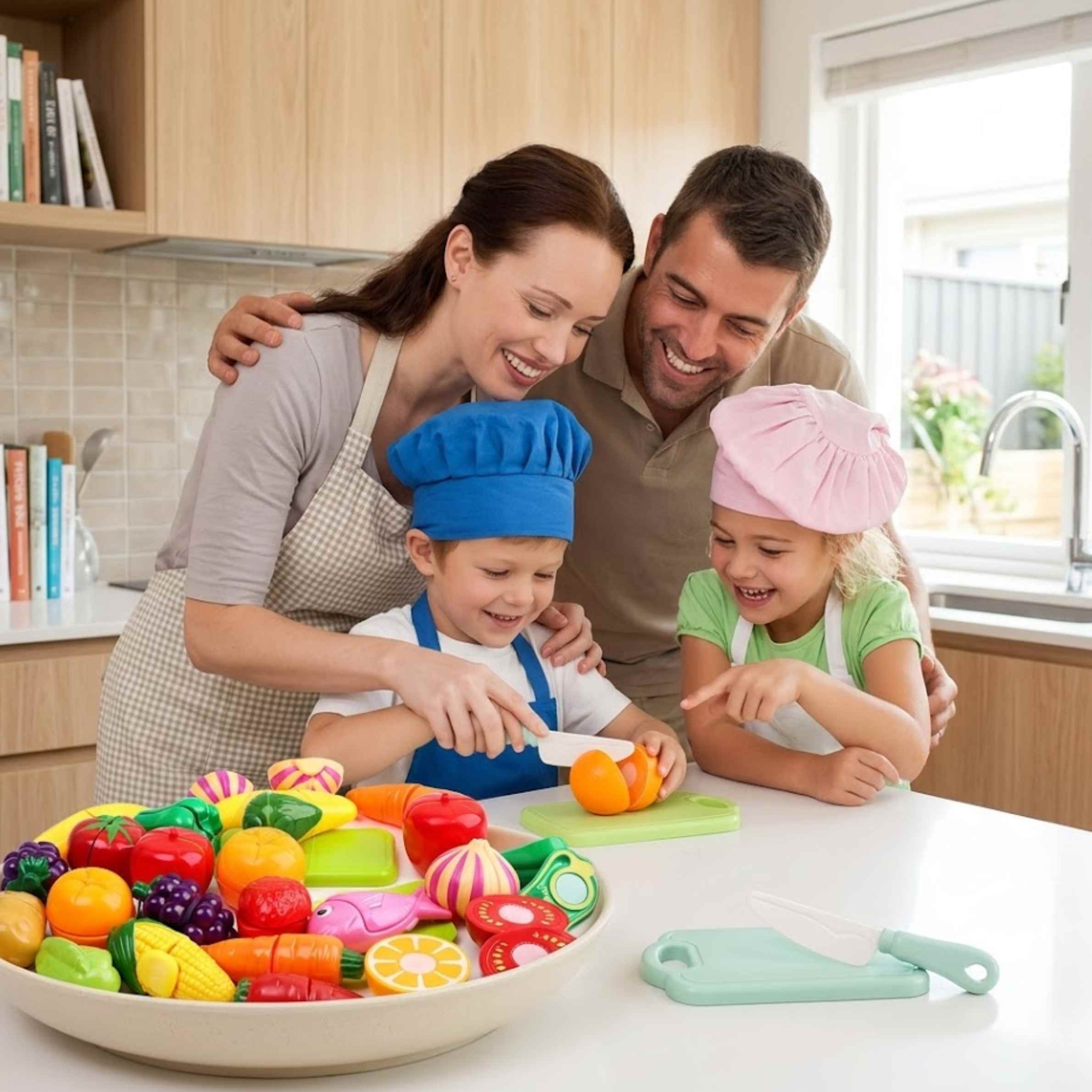 TibaToes Little Chef Cutting Play Set