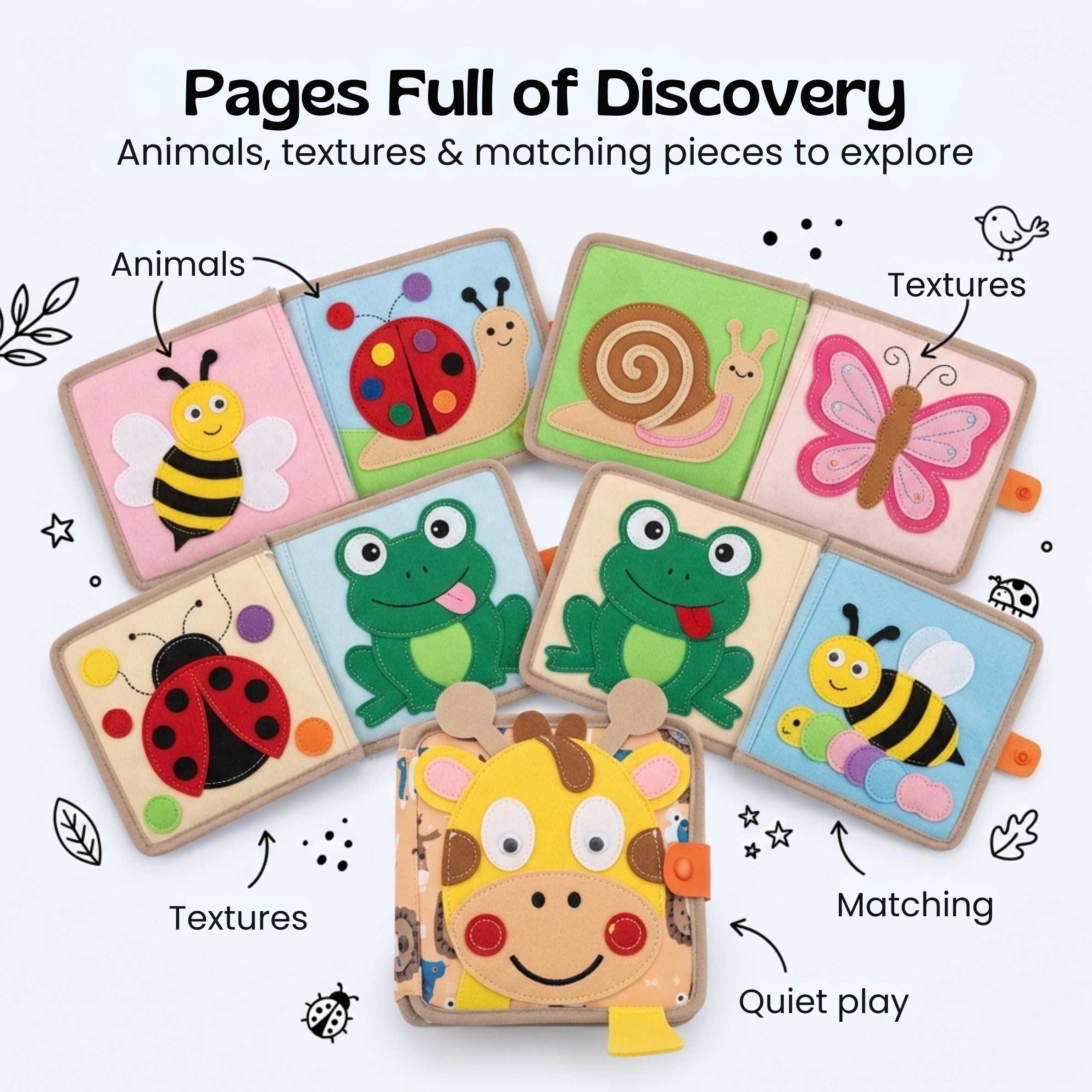 TibaToes™ BusyBuddy Fine Motor Book