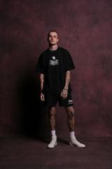 Seed Of Darcness "Premium" Oversized Unisex Tee in Black/Red