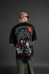 NFGU Tanjiro "Premium" Oversized Tee in Black