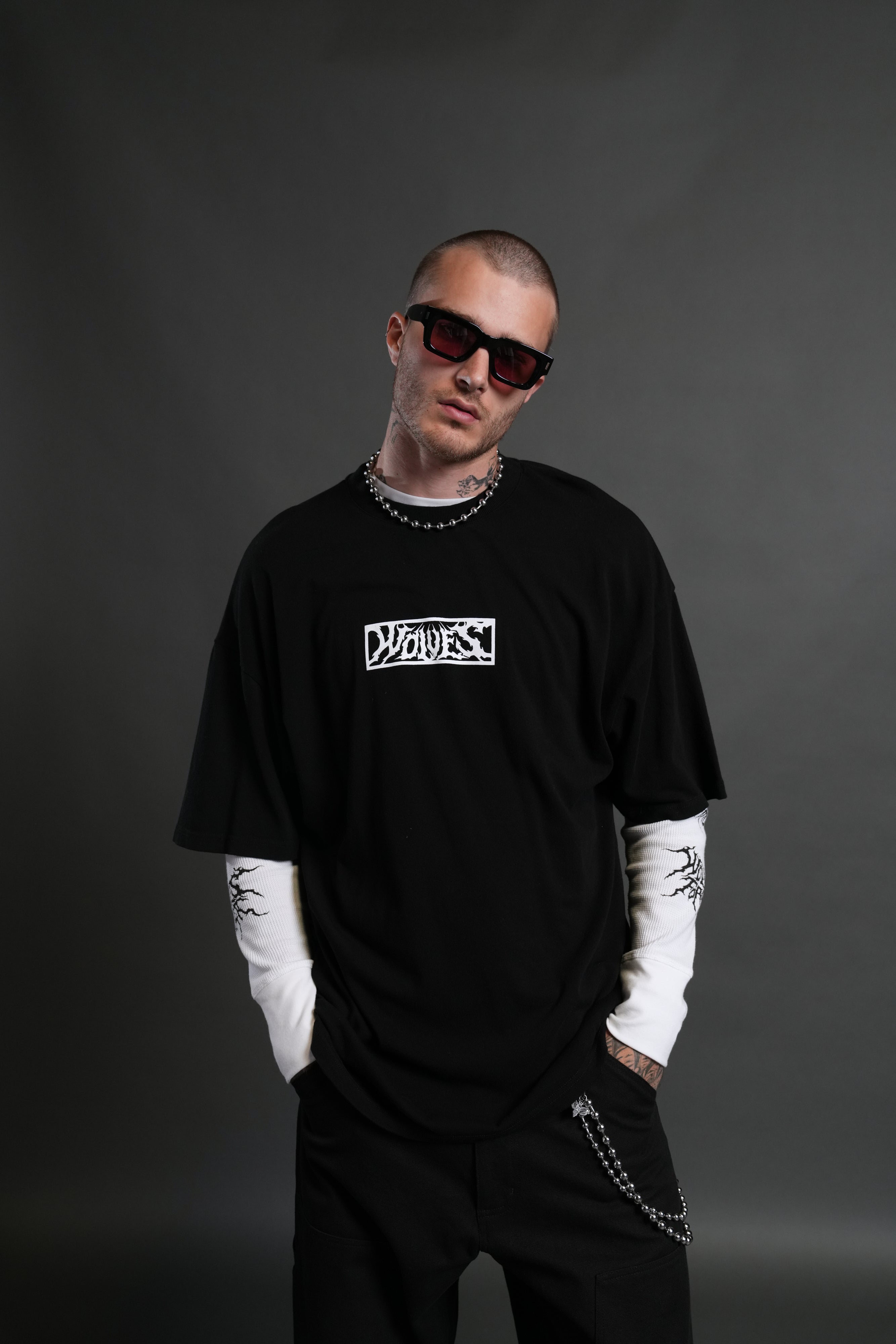 Darc Hunter "Premium" Oversized Tee in Black