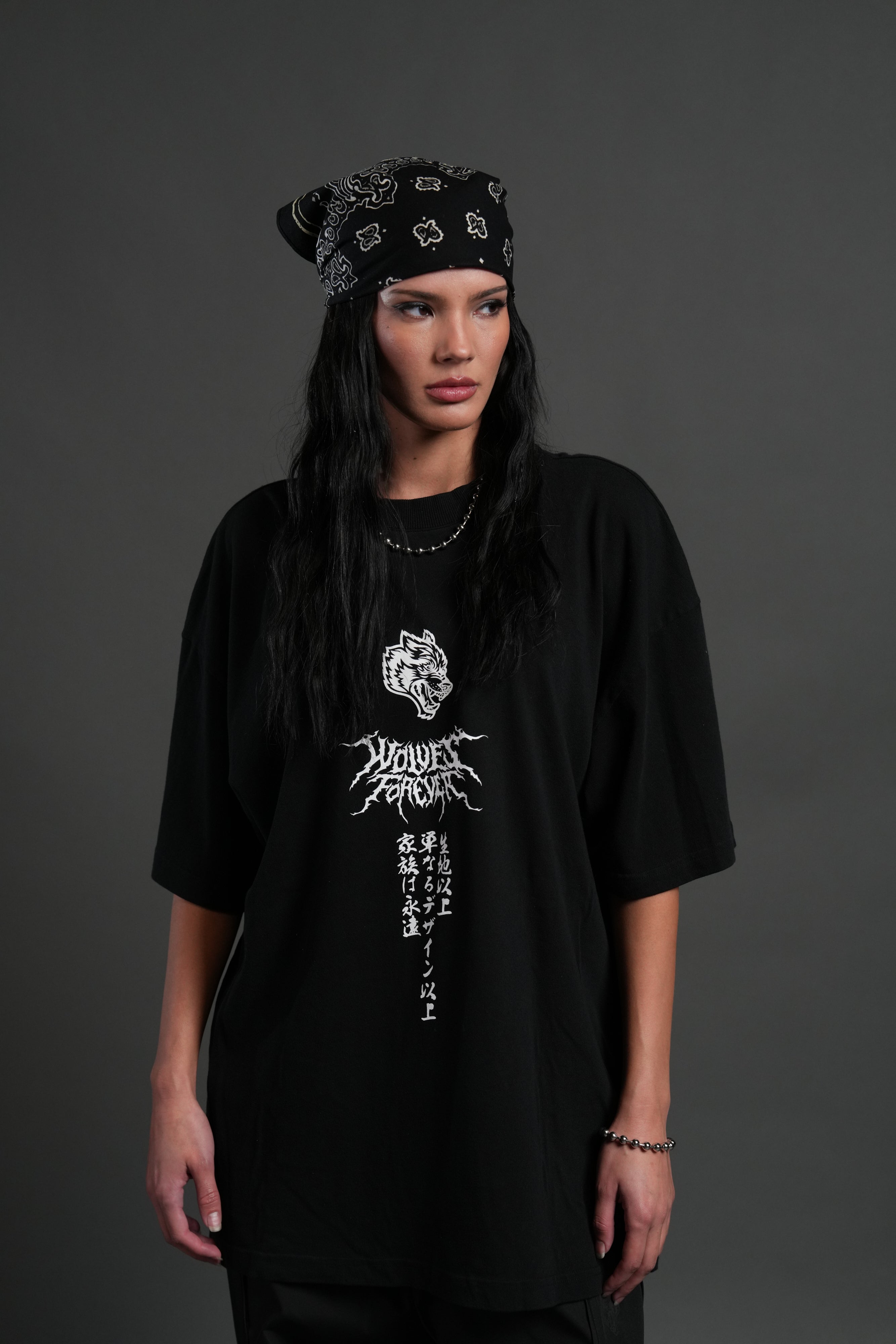 Demon Within "Premium" Oversized Tee in Black