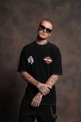 The Snake & The Wolf "Premium" Oversized Tee in Black