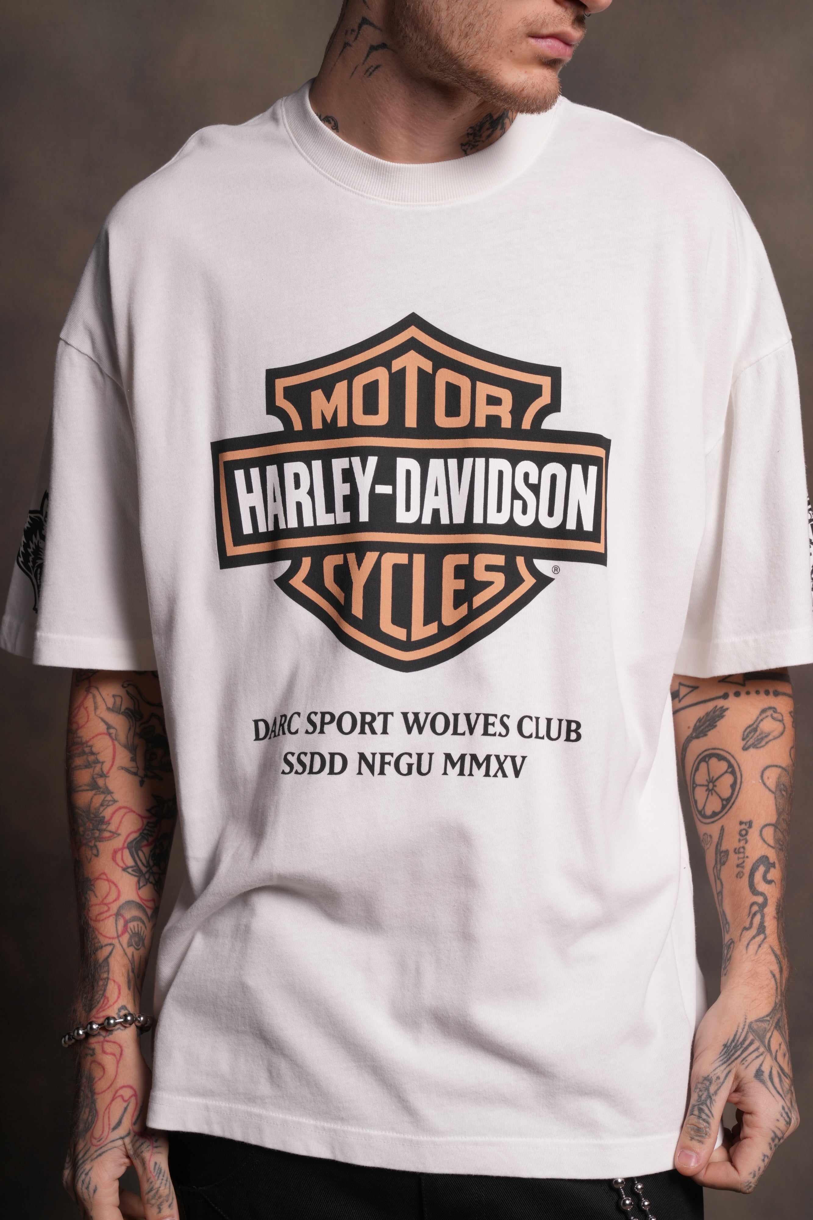 Our Clubs "Premium" Oversized Tee in Cream