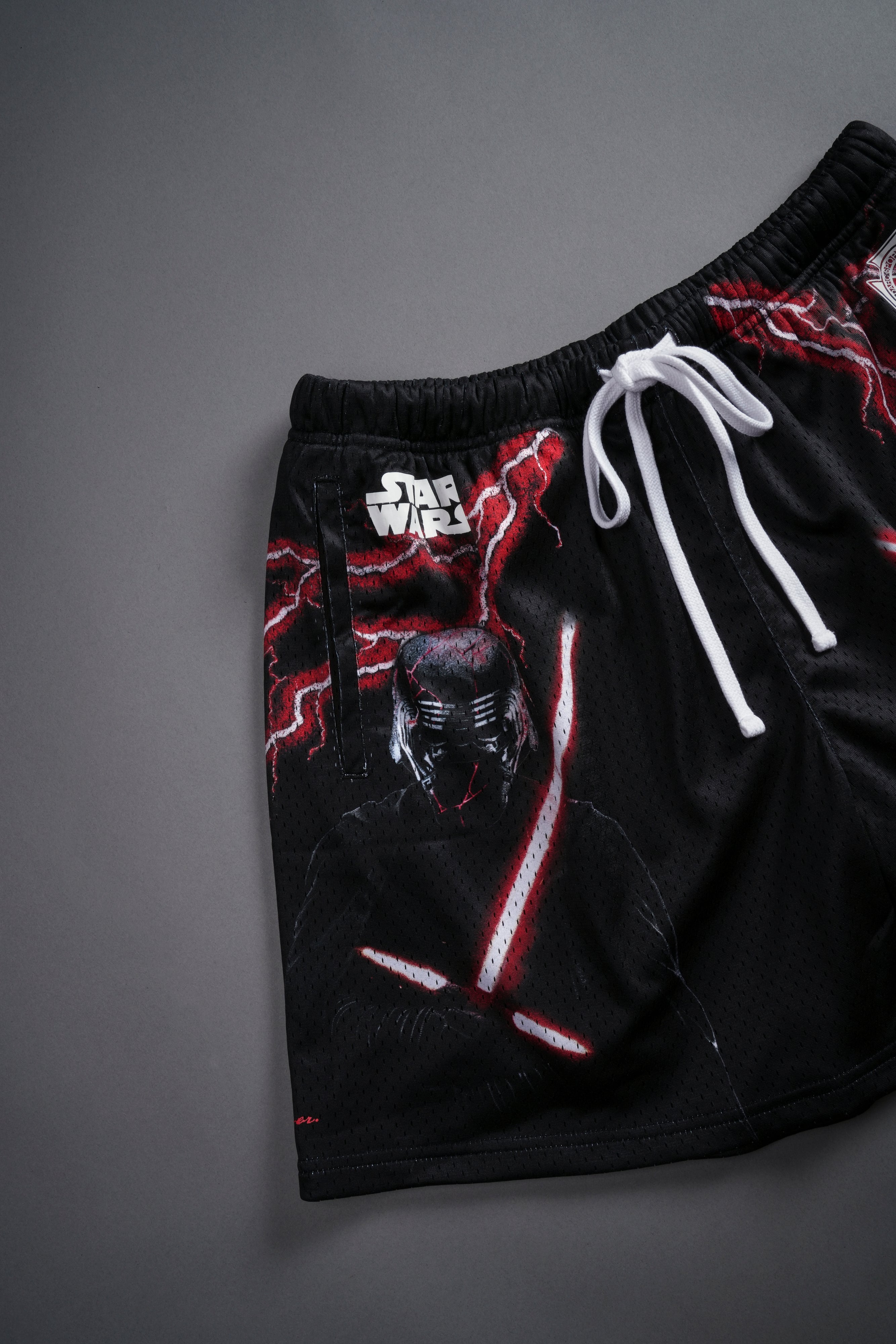 Kylo & Vader Mesh Shorts in Black