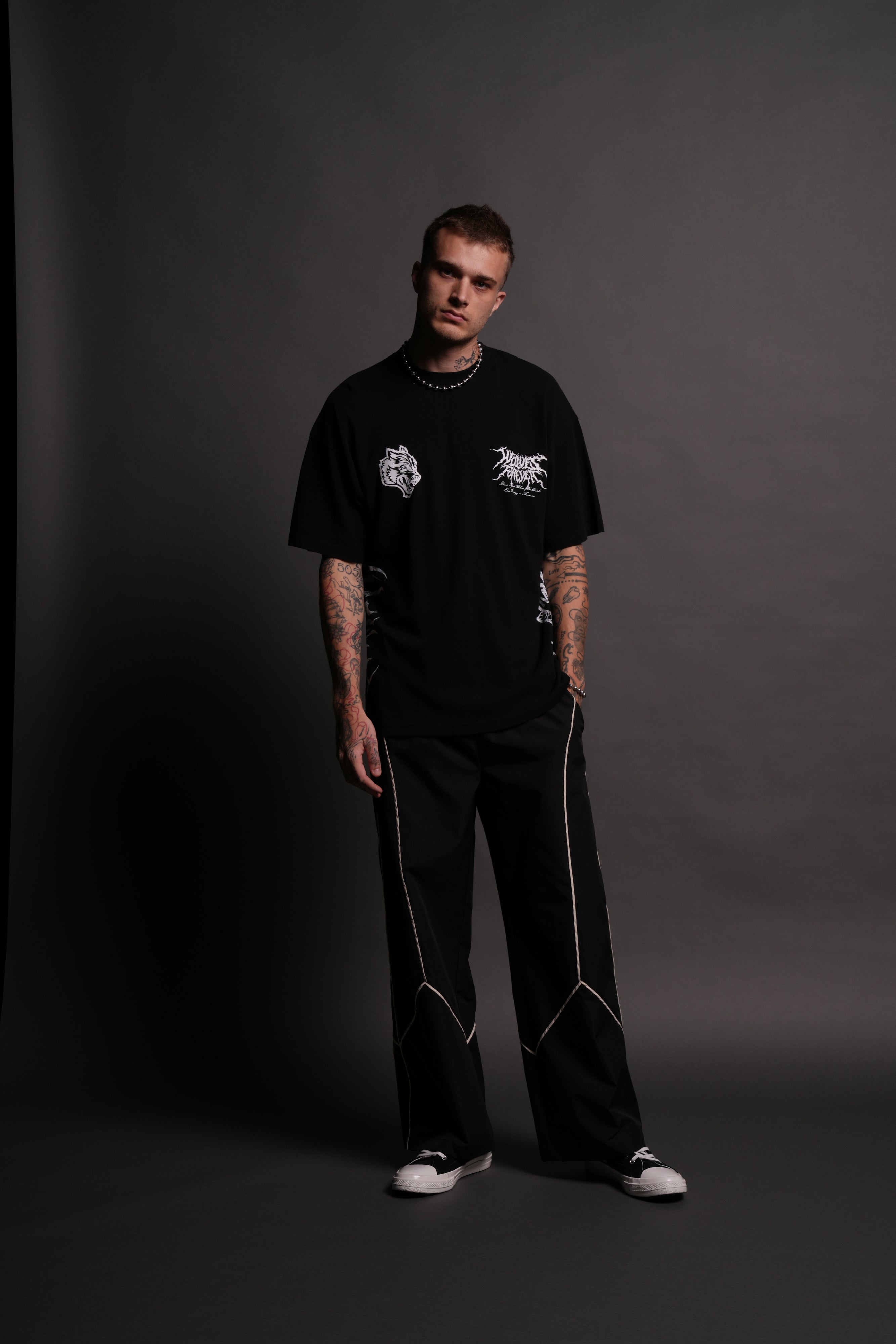 His Resolve "Premium" Oversized Tee in Black