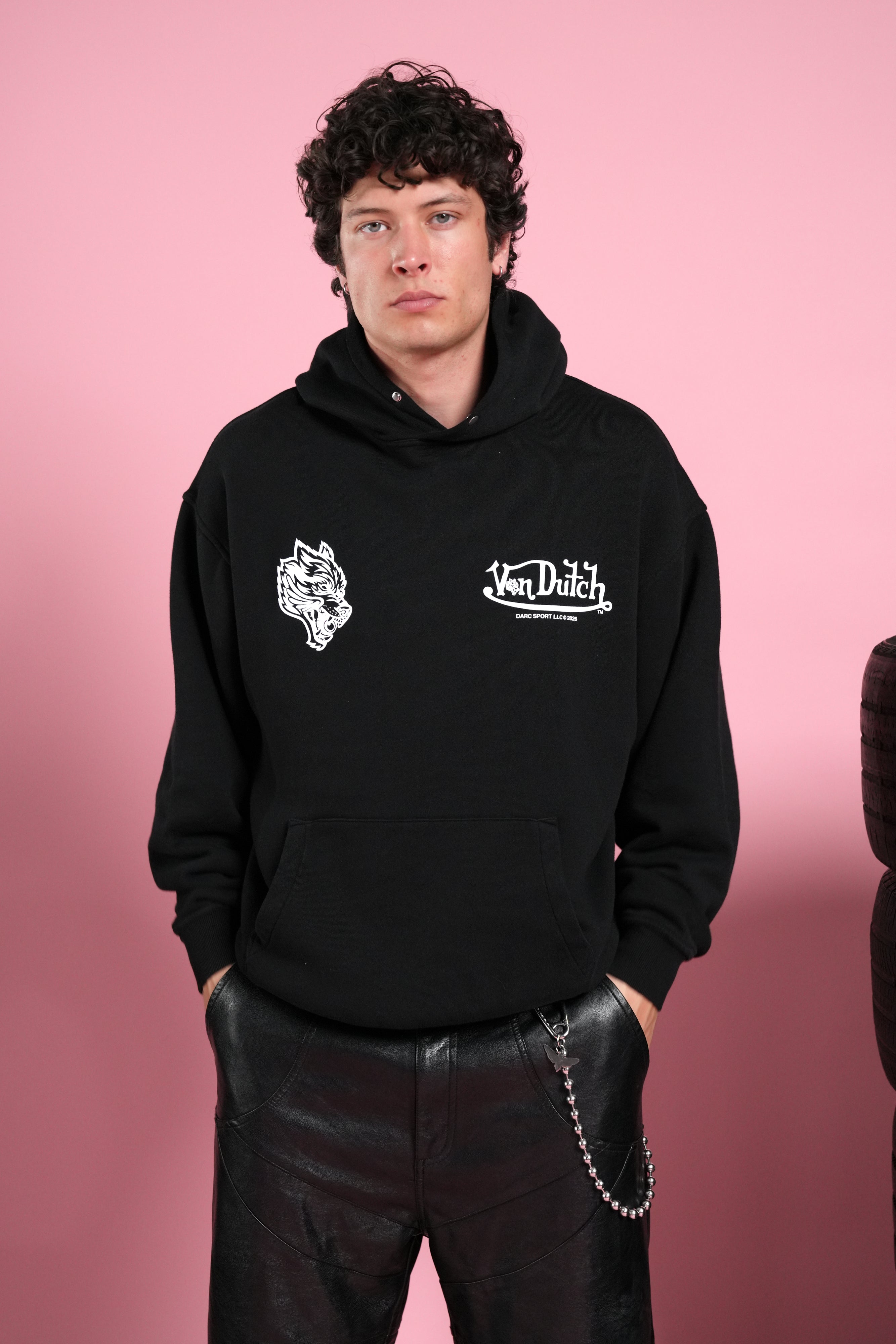 Von Wild Unisex "Pierce" Hoodie in Black
