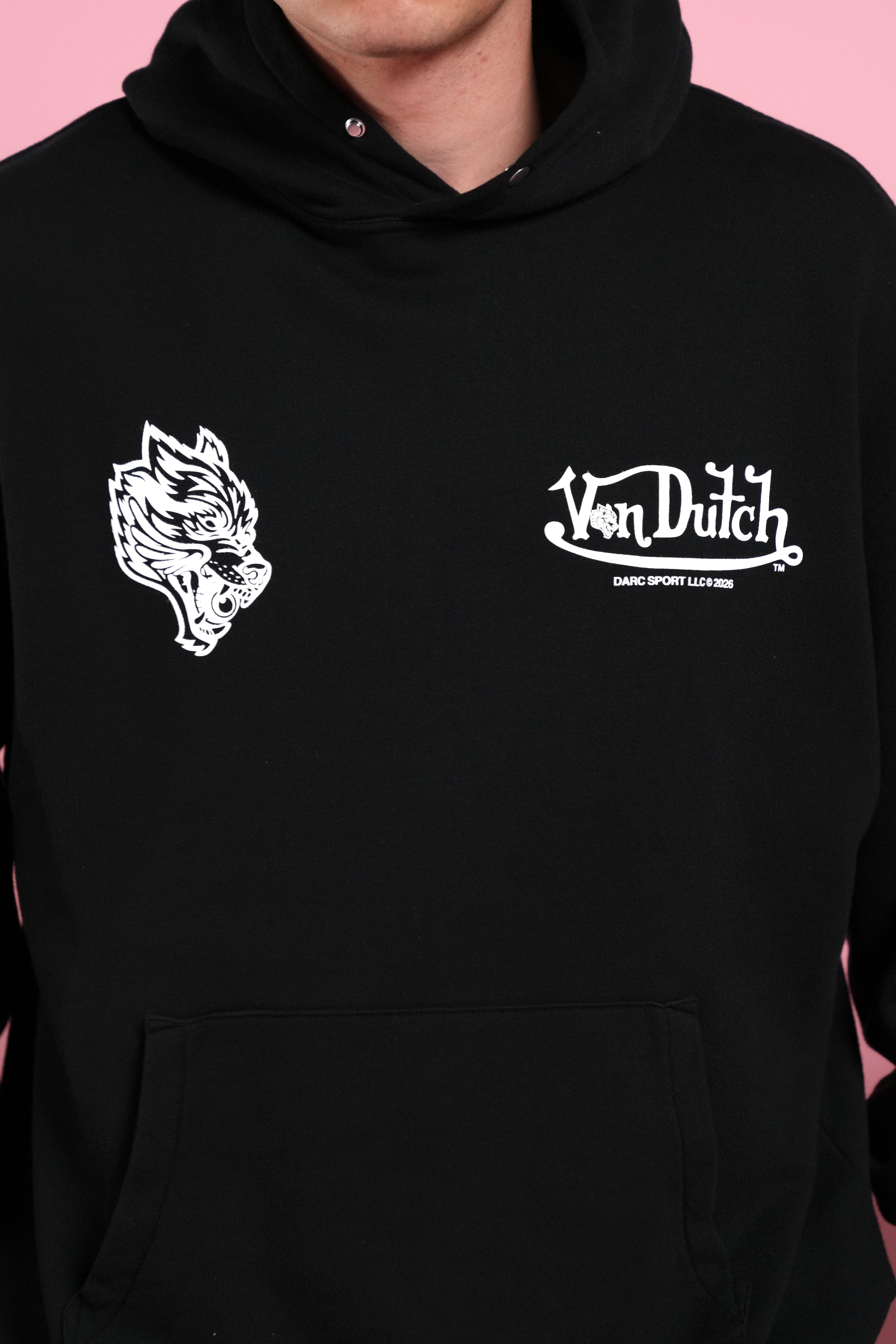 Von Wild Unisex "Pierce" Hoodie in Black