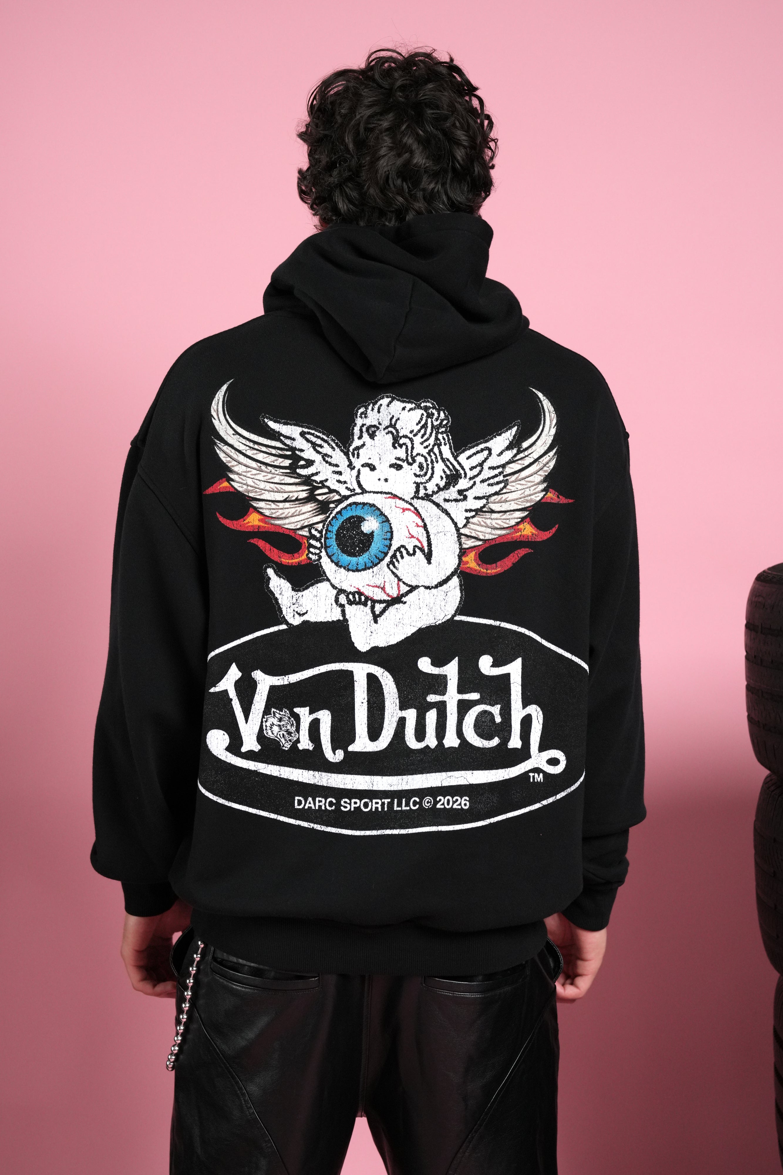 Von Wild Unisex "Pierce" Hoodie in Black