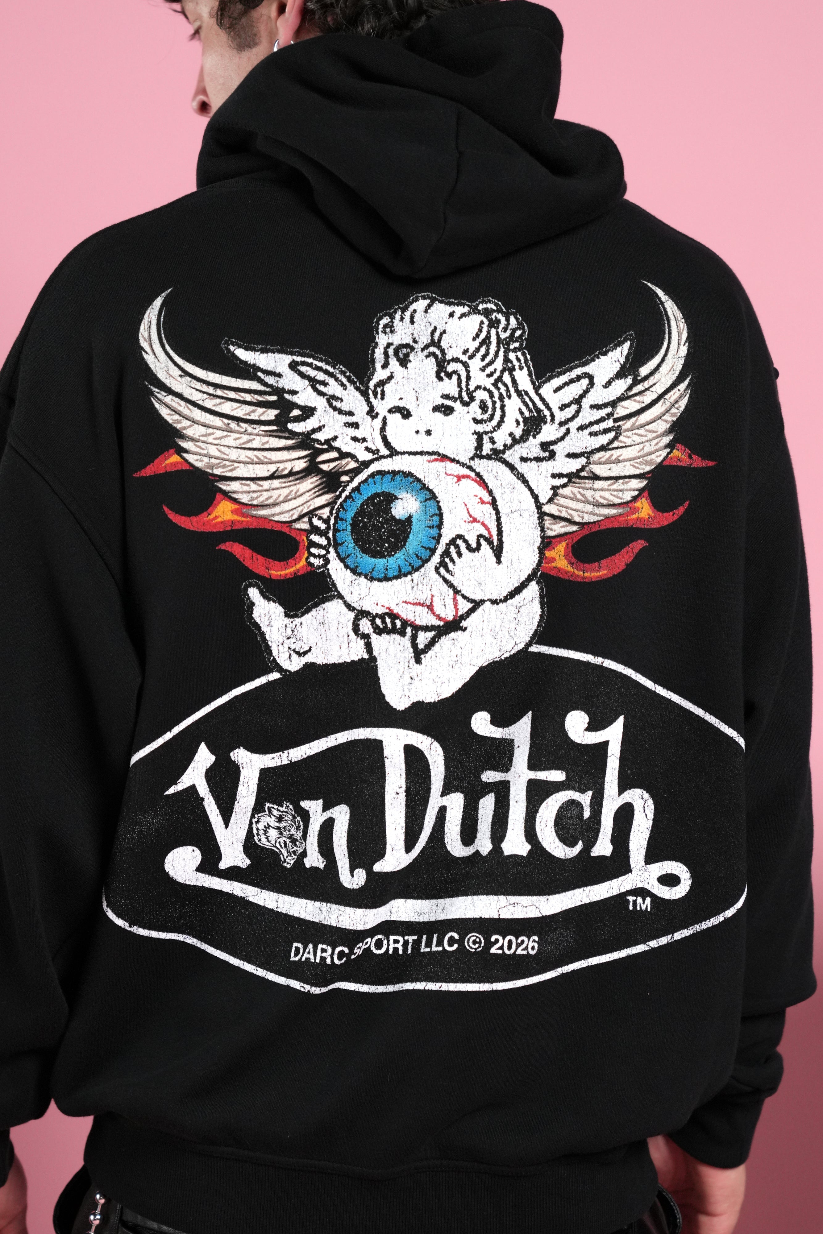 Von Wild Unisex "Pierce" Hoodie in Black