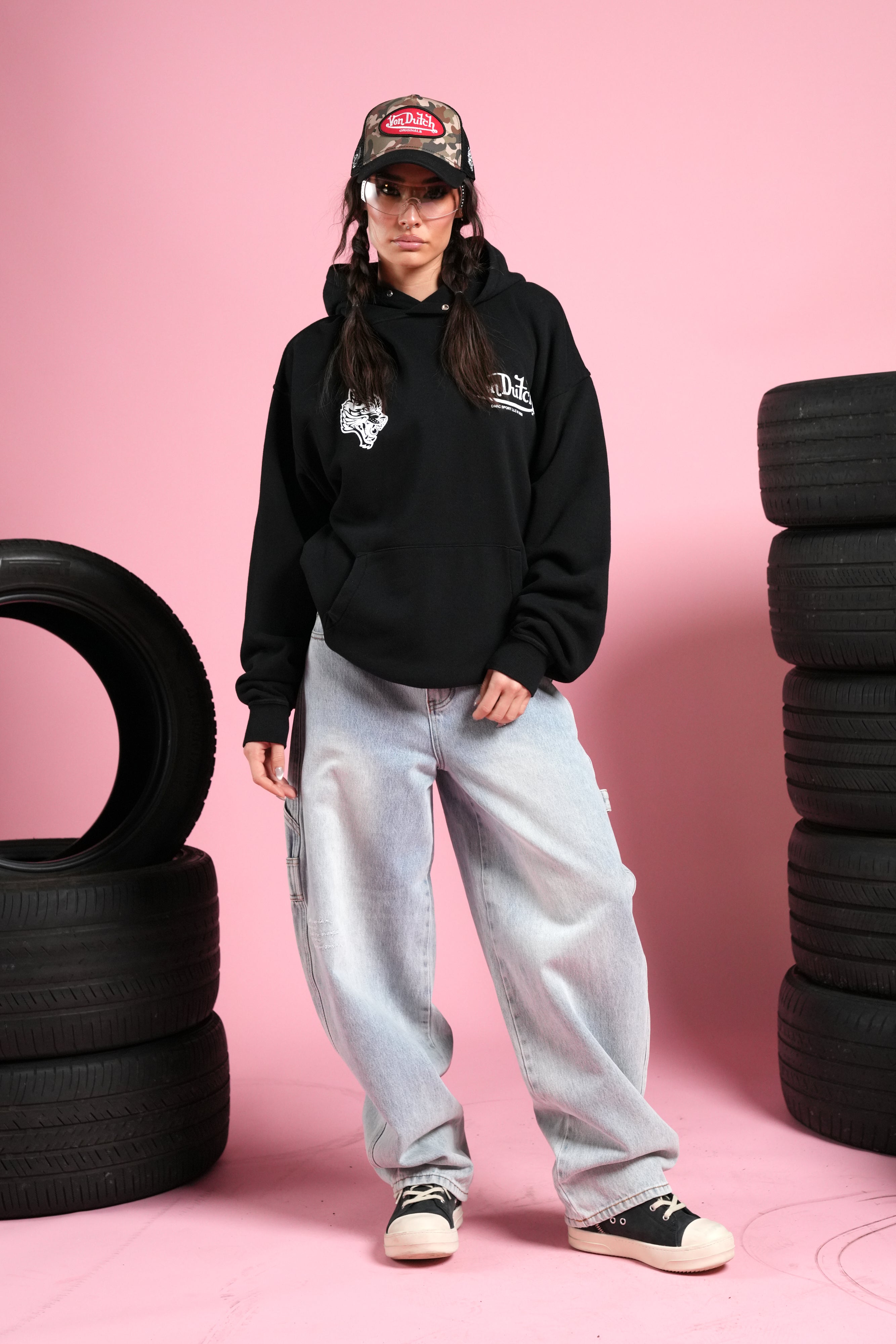 Von Wild Unisex "Pierce" Hoodie in Black