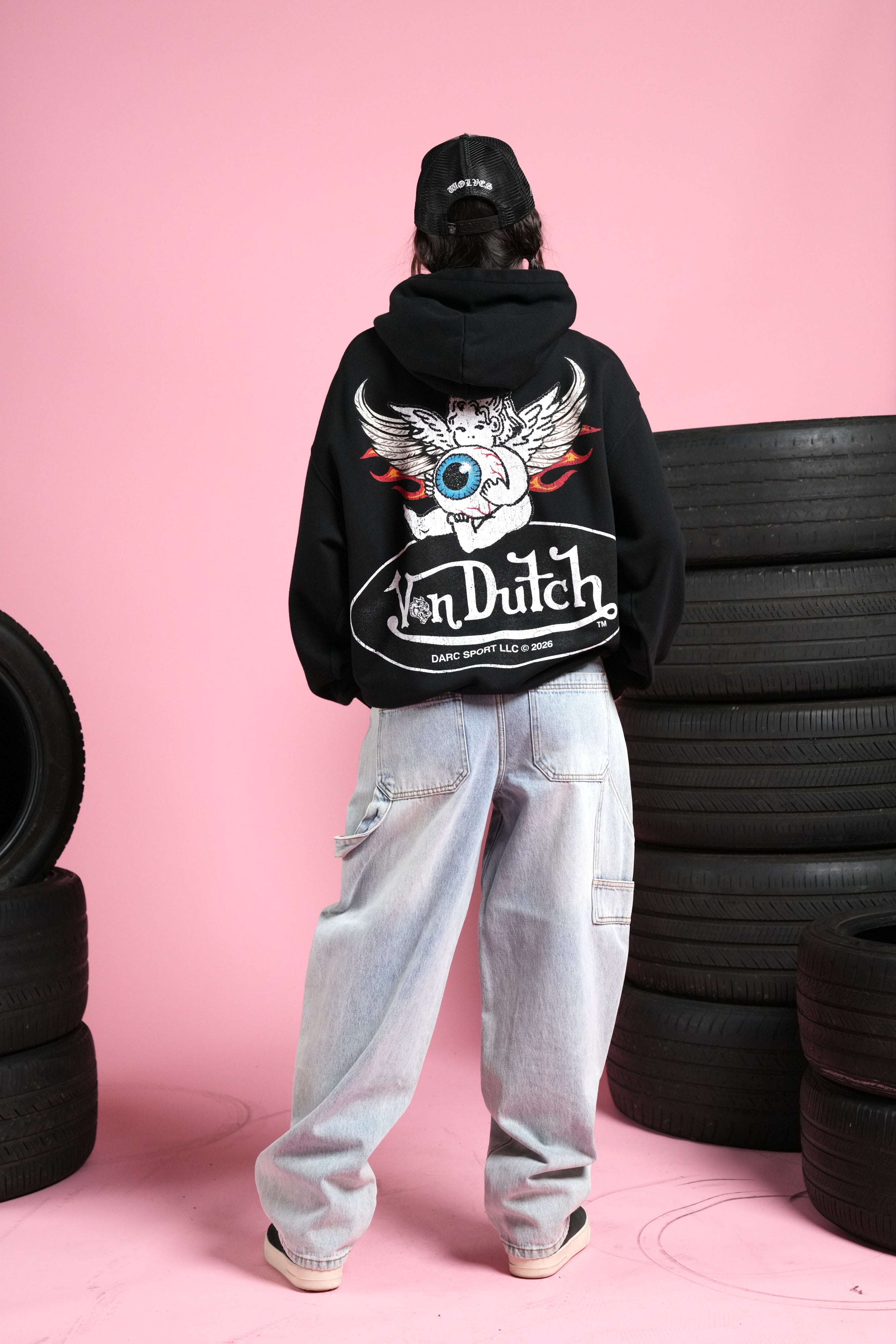 Von Wild Unisex "Pierce" Hoodie in Black