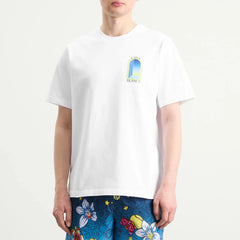 Casablanca White & Lime Arches Short Sleeve T‑Shirt