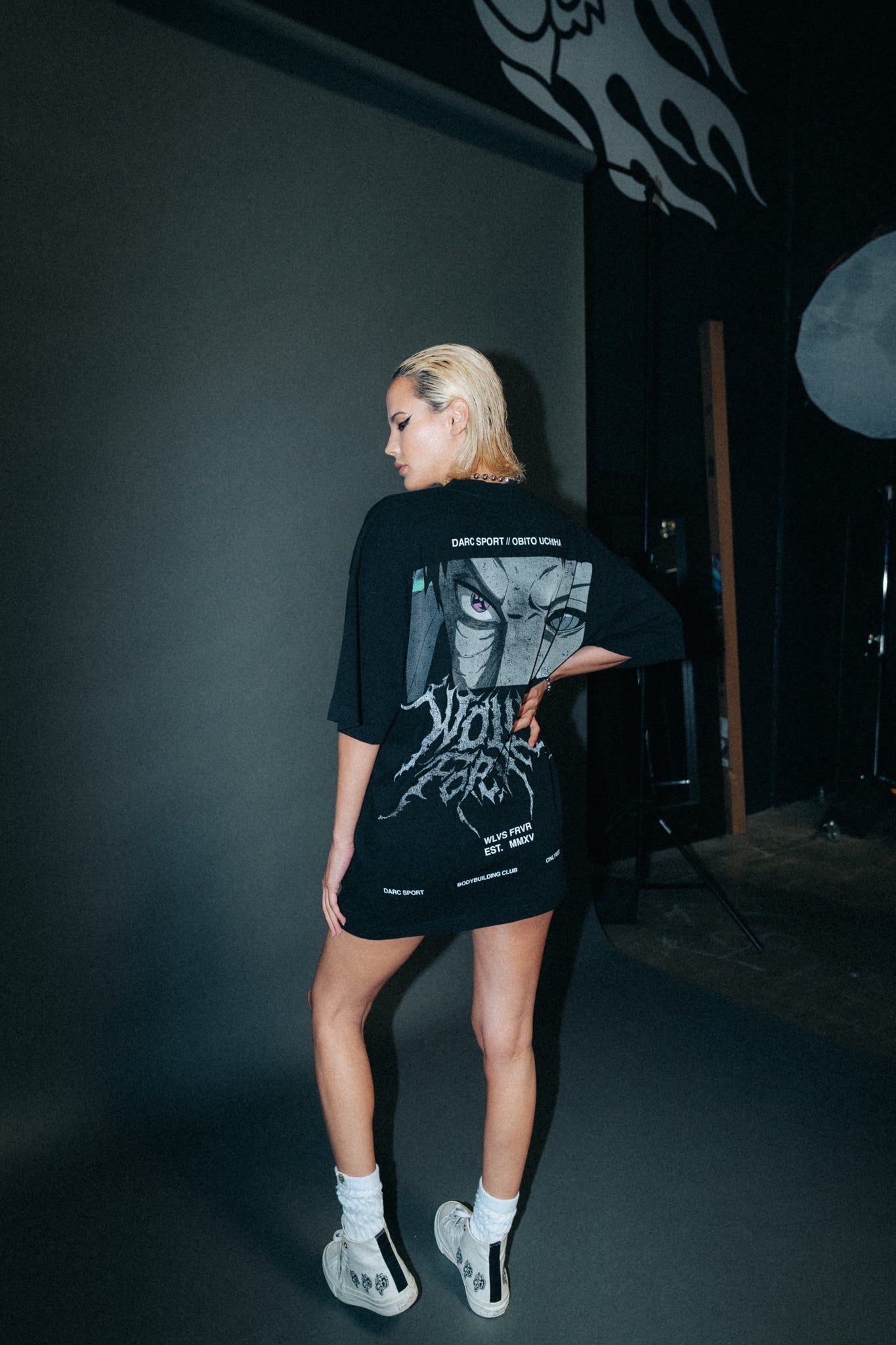His Resolve "Premium" Oversized Tee in Black