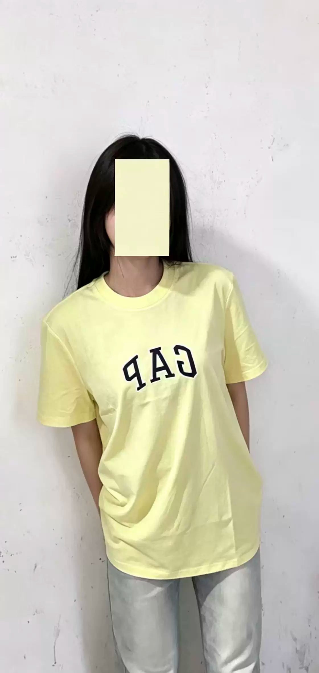 Gap Men's and Women's 2025 Spring New Cotton Letter Logo Short Sleeve T-shirt Regular Top US Version 570044
