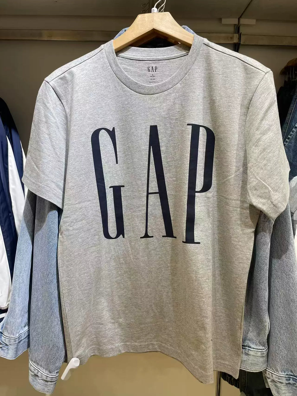 Gap Men's and Women's 2025 New Cotton Classic Logo Round Neck Couple T-shirt 725624 New 854739