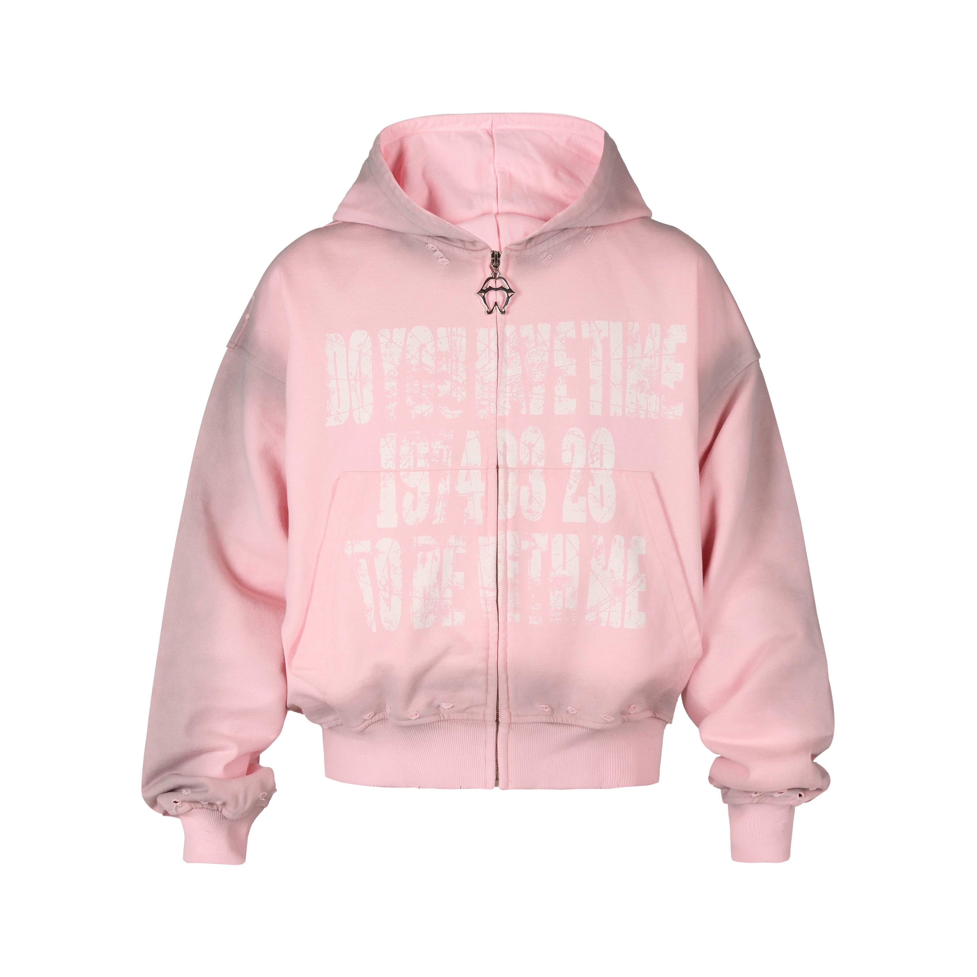 Zhu Zhixin, Zhang Hanrui, Taigexi, same style THEWET street letter old zipper hoodie, hoodie