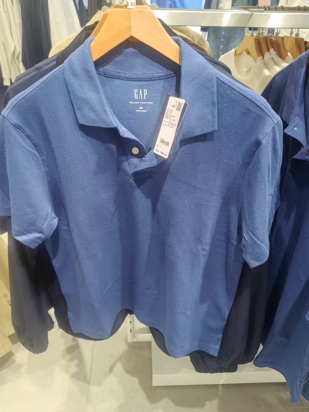 Cheng Yi endorses Gap men's 2026 spring new washed pearl ground short sleeved polo shirt US version 888869