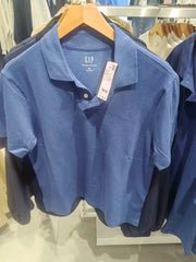 Cheng Yi endorses Gap men's 2026 spring new washed pearl ground short sleeved polo shirt US version 888869