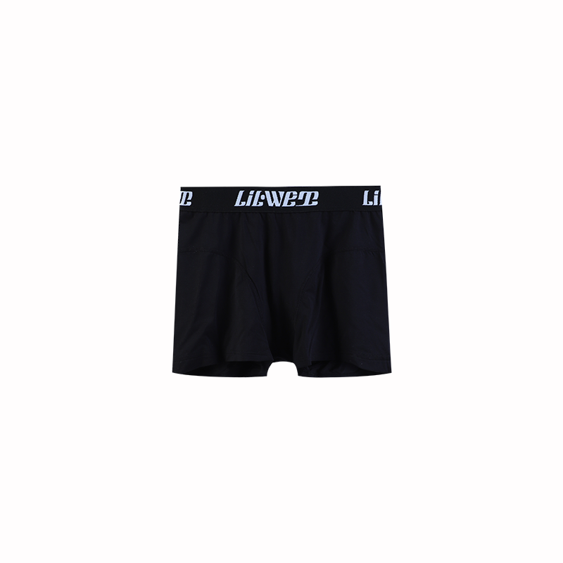 LILWET Basic Transparent Logo Modal Silk Smooth Men's and Women's Comfortable Simple Flat Corner Underwear