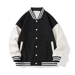 NASA联名美式麂皮绒棒球服男vintage春秋大码飞行员外套情侣夹克 (21)
