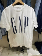 Gap Men's and Women's 2025 New Cotton Classic Logo Round Neck Couple T-shirt 725624 New 854739