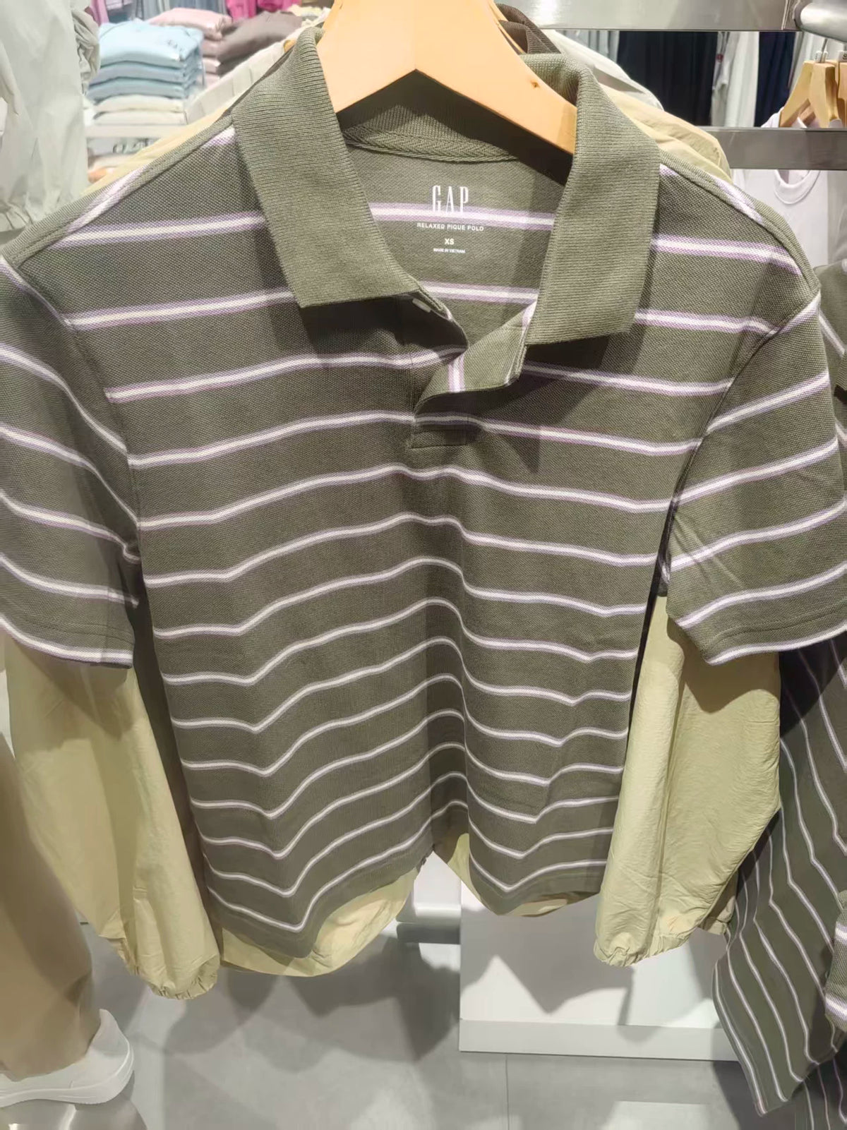 Cheng Yi endorses Gap men's 2026 spring new washed pearl ground short sleeved polo shirt US version 888869