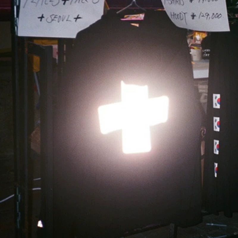 Places + Faces Oversized Reflective Hoodie