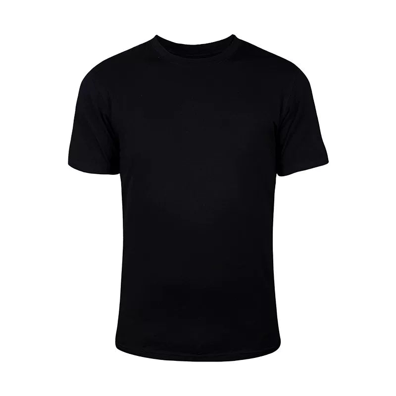 THEWET American 260g solid color slim fit base elastic skin friendly sports fitness casual round neck T-shirt short sleeved
