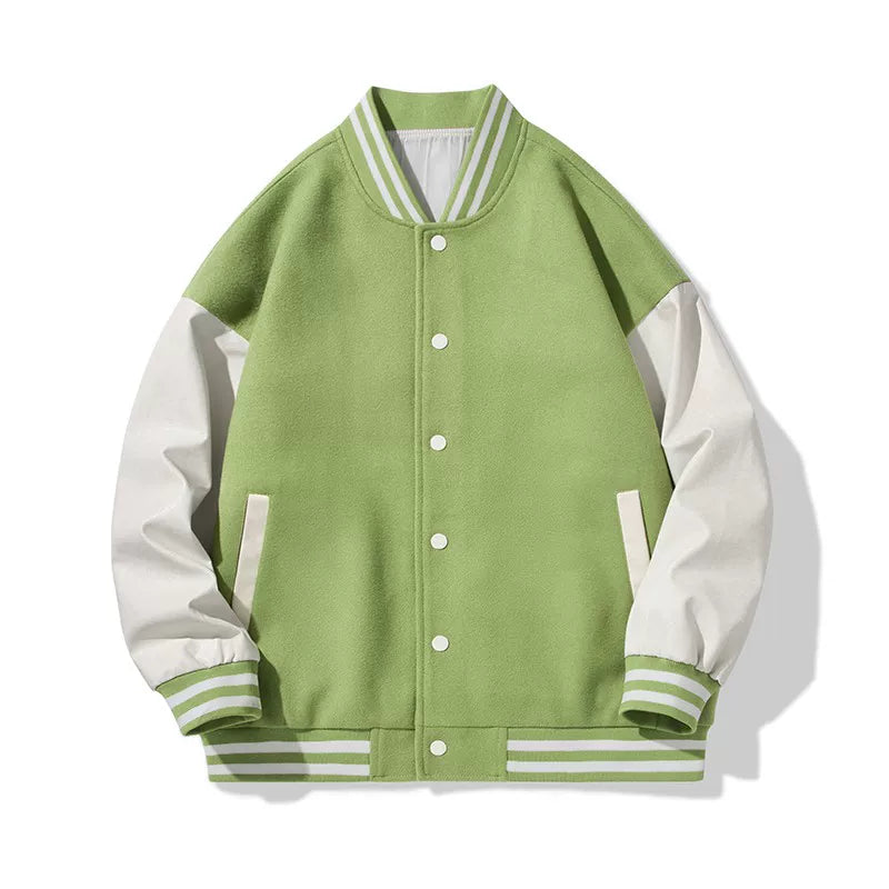 NASA联名美式麂皮绒棒球服男vintage春秋大码飞行员外套情侣夹克 (26)